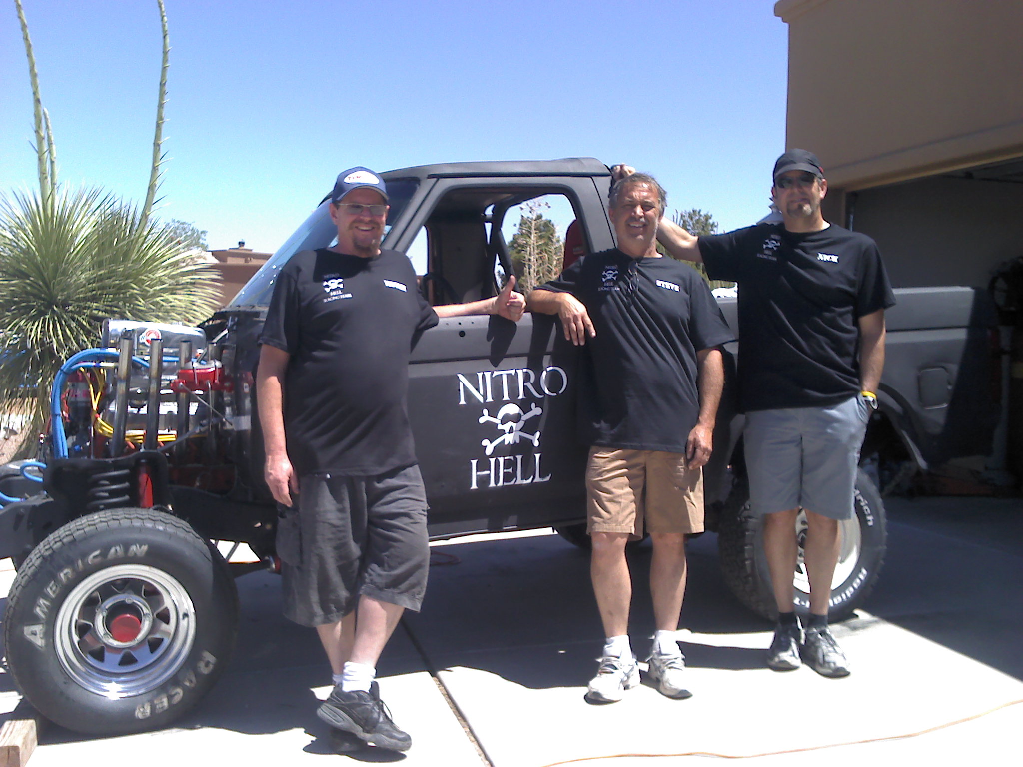 Bob Sights, Steve Northrop, Nick Arias with nitro hell