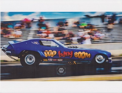 pop bang boom injected nitro funny car hero card