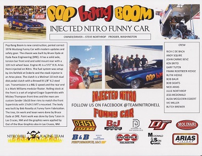 pop bang boom injected nitro funny car hero card