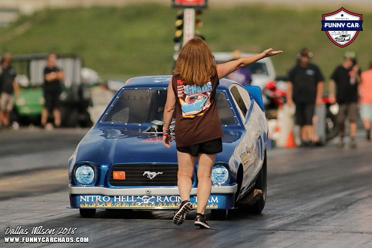 backin up pop bang boom injected nitro funny car north star dragway