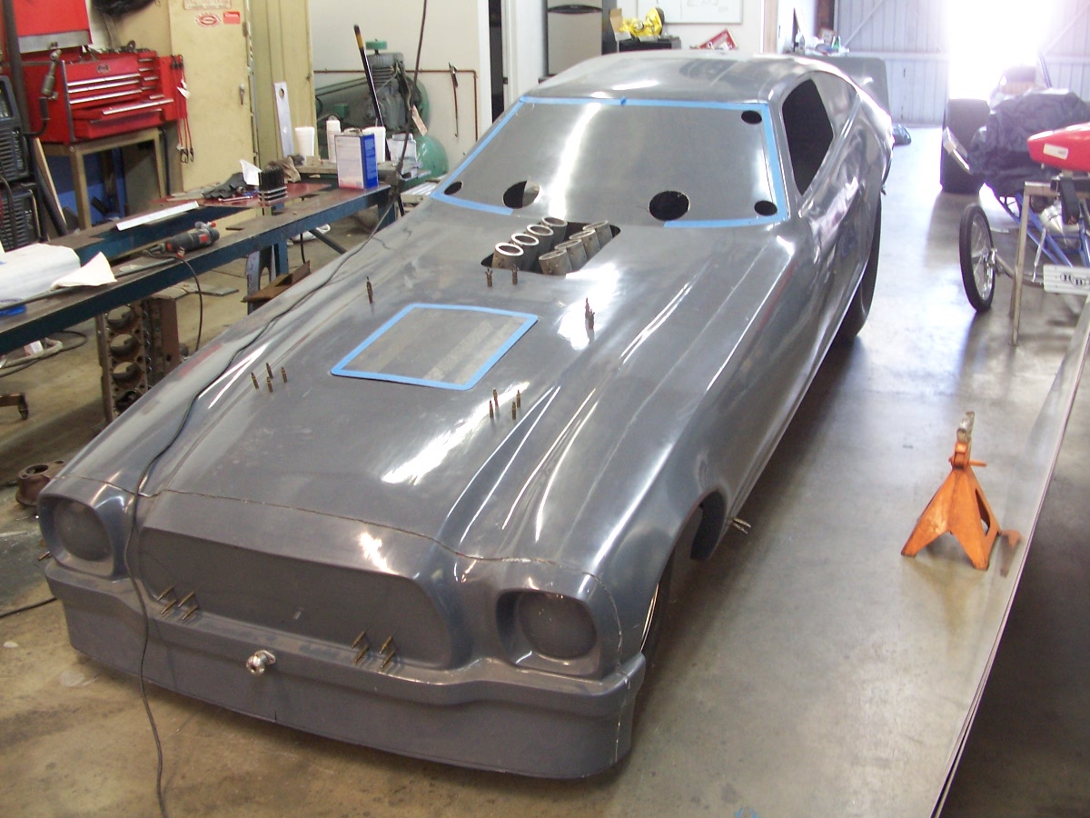 Bob Rosetty mustang funny car body