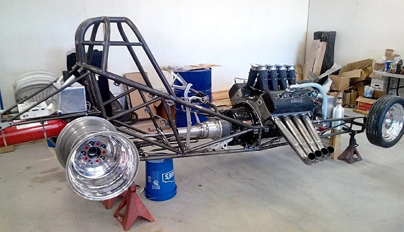 injected nitro funny car chassis build